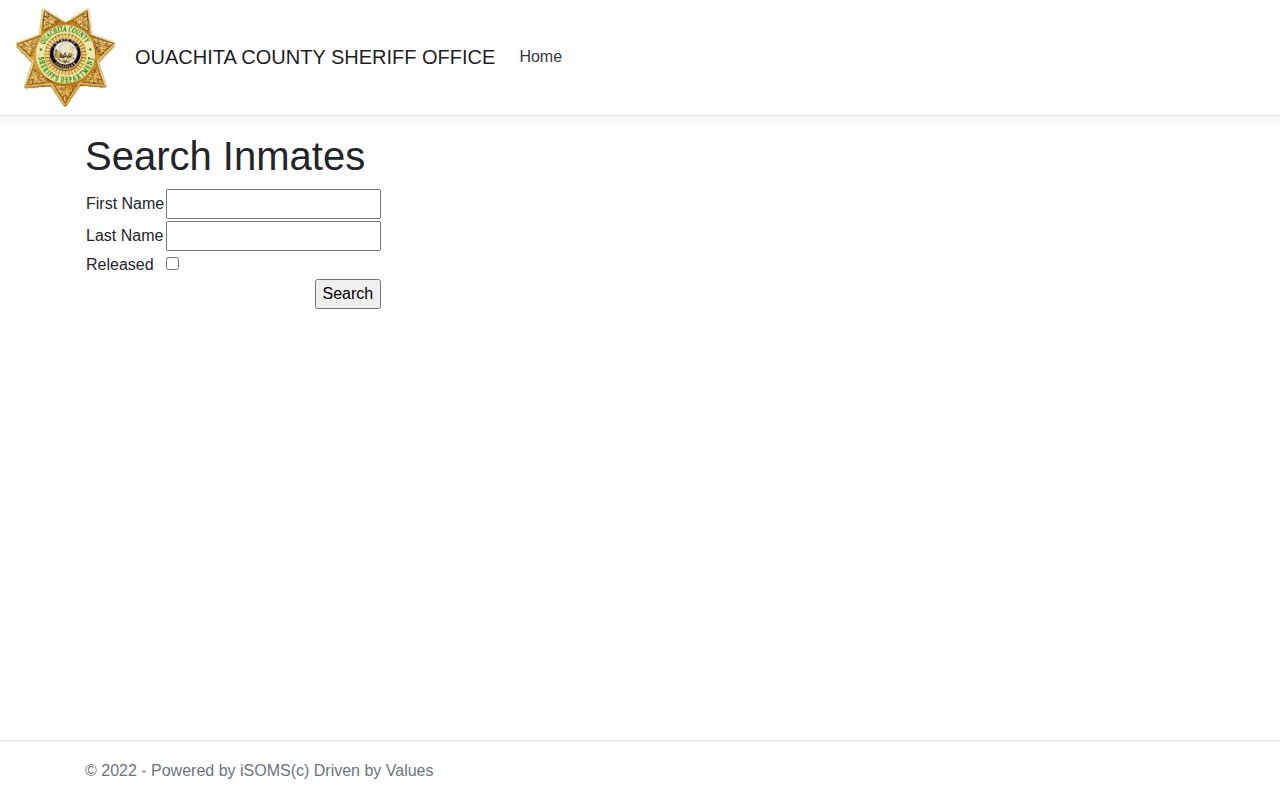 Ouachita County arrest roster name search form